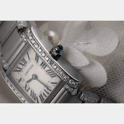 Cartier Customised Diamond Stainless Steel  W51008Q3 Quartz Women's Wristwatch 25 MM