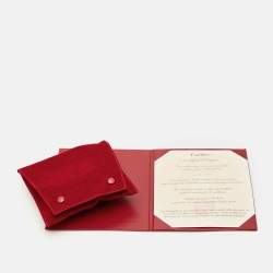 Cartier Silver 18k White Gold Diamond Santos Demoiselle WF9010YA Women's Wristwatch 26 mm