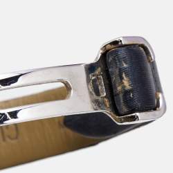 Cartier Silver 18K White Gold Diamond Satin Baignoire WB520027 Women's Wristwatch 25 mm