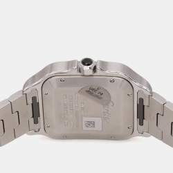 Cartier Grey Stainless Steel Santos De Cartier WSSA0037 Women's Wristwatch 39.8 mm