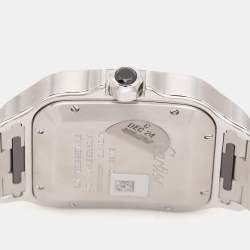 Cartier Grey Stainless Steel Santos De Cartier WSSA0037 Women's Wristwatch 39.8 mm