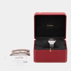 Pre Owned Cartier Vignette Brown Stainless Steel  Santos WSSA0065 Women's Wristwatch 35.10 mm