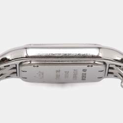 Pre Owned Cartier Silver Stainless Steel Panthere WSPN0007 Women's Wristwatch 26 mm