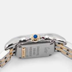 Pre Owned Cartier Silver 18k Yellow Gold Stainless Steel Panthère de Cartier W2PN0006 Women's Wristwatch 22 mm
