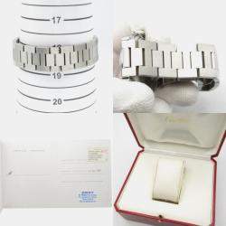 Cartier Pink Stainless Steel Pasha C W31058M7 Automatic Women's Wristwatch 35.5 mm