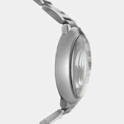 Cartier Silver Stainless Steel Ballon Bleu 3194 Quartz Women's Wristwatch 38.5 mm