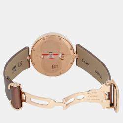 Cartier Silver 18k Rose Gold Captive De Cartier WG600011 Quartz Women's Wristwatch 35 mm