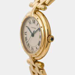 Cartier Panthere 883964 Cream Dial  18K Yellow Gold  Women's Wristwatch 33 mm