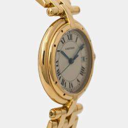 Cartier Panthere 883964 Cream Dial  18K Yellow Gold  Women's Wristwatch 33 mm