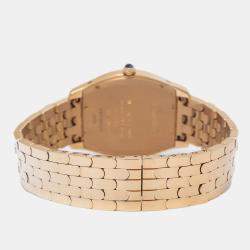 Cartier Silver 18K Rose Gold Tortue W1556366 Manual Winding Women's Wristwatch 31mm