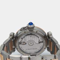 Cartier White 18K Yellow Gold Stainless Steel Pasha W2PA0008 Women's Wristwatch 35mm