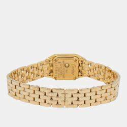 Cartier Panthere 2360 Quartz Cream 18K Yellow Gold Women's Wristwatch 17 mm