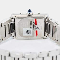 Cartier Tank Must WSTA0051 Quartz Silver Stainless Steel Women's Wristwatch 22 mm