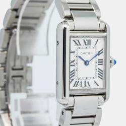 Cartier Tank Must WSTA0051 Quartz Silver Stainless Steel Women's Wristwatch 22 mm