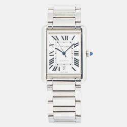 Cartier Tank Must 4324 Silver Stainless-Steel Automatic Women's Wristwatch 31 mm
