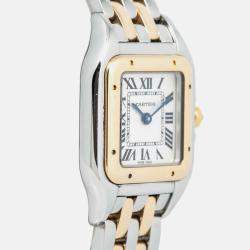Pre Owned Cartier Panthere W2PN0006 Quartz White 18k Yellow Gold Women's Wristwatch 22 mm