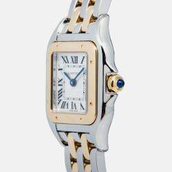Pre Owned Cartier Panthere W2PN0006 Quartz White 18k Yellow Gold Women's Watch 22 mm