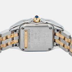 Pre Owned Cartier Panthere W2PN0006 Quartz White 18k Yellow Gold Women's Watch 22 mm