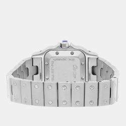 Pre Owned Cartier Santos Galbee W20054D6 Automatic Silver Stainless Steel Women's Wristwatch 24 mm