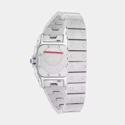 Pre Owned Cartier Santos Galbee W20056D6/1565 Quartz Silver Stainless Steel Women's Wristwatch 24 mm