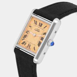 Pre Owned Cartier Must de Tank 2416 Quartz Silver Women's Wristwatch 22 mm
