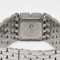 Pre Owned ساعة يد نسائية كارتييه بانثر روبان ستانلس ستيل فضة 21 مم