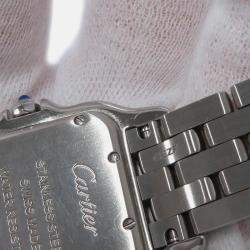 مملوكة مسبقًا Cartier Panthere De Cartier W4PN0008 Quartz Silver Stainless Steel Women's Wristwatch 27 mm
