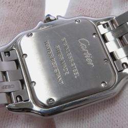 مملوكة مسبقًا Cartier Panthere De Cartier W4PN0008 Quartz Silver Stainless Steel Women's Wristwatch 27 mm
