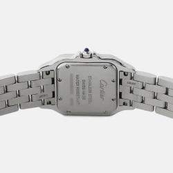 مملوكة مسبقًا Cartier Panthere De Cartier W4PN0008 Quartz Silver Stainless Steel Women's Wristwatch 27 mm