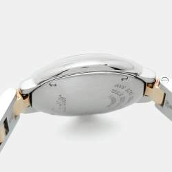 Pre Owned ساعة يد نسائية كارتييه بالون بلو W2BB0010 ستانلس ستيل وذهب أصفر عيار 18 فضية 28 مم