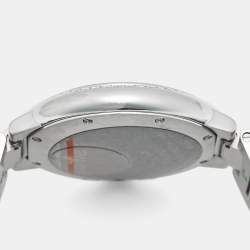 Pre Owned Cartier Ballon Bleu W4BB0016 Silver Dial Diamond Stainless Steel Women's Wristwatch 33 mm