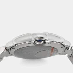 Pre Owned Cartier Ballon Bleu W4BB0016 Silver Dial Diamond Stainless Steel Women's Wristwatch 33 mm