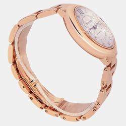 Pre Owned Cartier Ballon Bleu WE902062 Automatic Silver Diamond 18K Rose Gold Women’s Wristwatch 33 mm