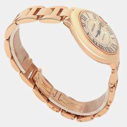 Pre Owned Cartier Ballon Bleu W6920068 Automatic Silver 18K Rose Gold Women’s Wristwatch 33 mm