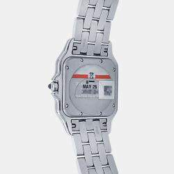 Pre Owned Cartier Panthere WSPN0015 Quartz Silver Stainless Steel Women’s Wristwatch 27 mm