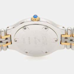 Pre Owned Cartier Must de Cartier W10050F4 Quartz Cream Stainless Steel Women's Wristwatch 31 mm