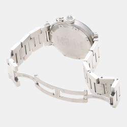 Pre Owned Cartier Pasha W31024M7 Automatic Stainless Steel Men's Wristwatch 35 mm
