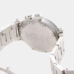 Pre Owned Cartier Pasha W31024M7 Automatic Stainless Steel Men's Wristwatch 35 mm