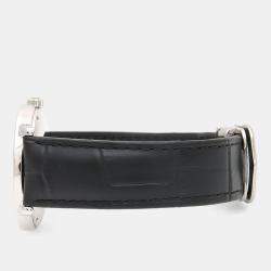 Pre Owned Cartier Ronde Must W1006718 Quartz Silver Womens Wristwatch 32.5 mm