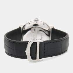 Pre Owned Cartier Ronde Must W1006718 Quartz Silver Womens Wristwatch 32.5 mm