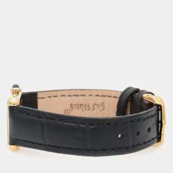 Pre Owned Cartier Tank Must W1003053 Quartz Gold Plated Silver Womens Wristwatch 20.5 mm