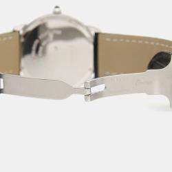 Pre Owned Cartier Ronde Solo W6700255 Quartz Stainless Steel Mens Wristwatch 36 mm