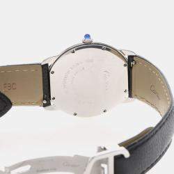 Pre Owned Cartier Ronde Solo W6700255 Quartz Stainless Steel Men's Wristwatch 36 mm