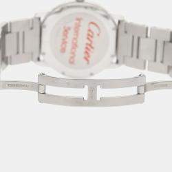 Pre Owned Cartier Ronde Solo W6701005 Quartz Stainless Steel Men's Wristwatch 36 mm