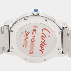 Pre Owned Cartier Ronde Solo W6701005 Quartz Stainless Steel Men's Wristwatch 36 mm