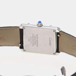 Pre Owned Cartier Tank Solo WSTA0030 Quartz Stainless Steel Womens Wristwatch 24.5 mm