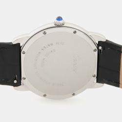 Pre Owned Cartier Ronde Solo W6700255 Quartz Stainless Steel Men's Wristwatch 36 mm