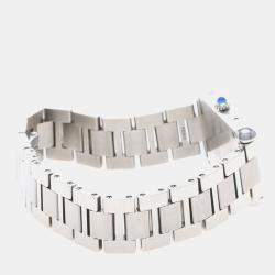 Pre Owned Cartier Tank Solo W5200013 Quartz Stainless Steel Womens Wristwatch 24 mm