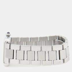 Pre Owned Cartier Tank Solo W5200013 Quartz Stainless Steel Womens Wristwatch 24.5 mm