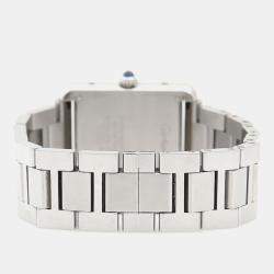 Pre Owned Cartier Tank Solo W5200013 Quartz Stainless Steel Womens Wristwatch 24.5 mm